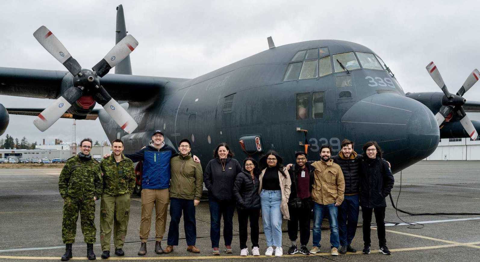 Harled team with the RCAF