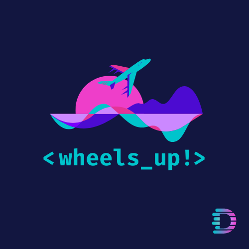 Wheel's Up Podcast Logo